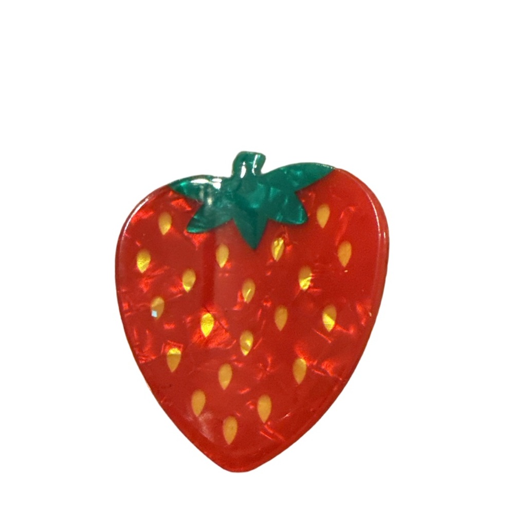 Strawberry Shaped hair clip Medium